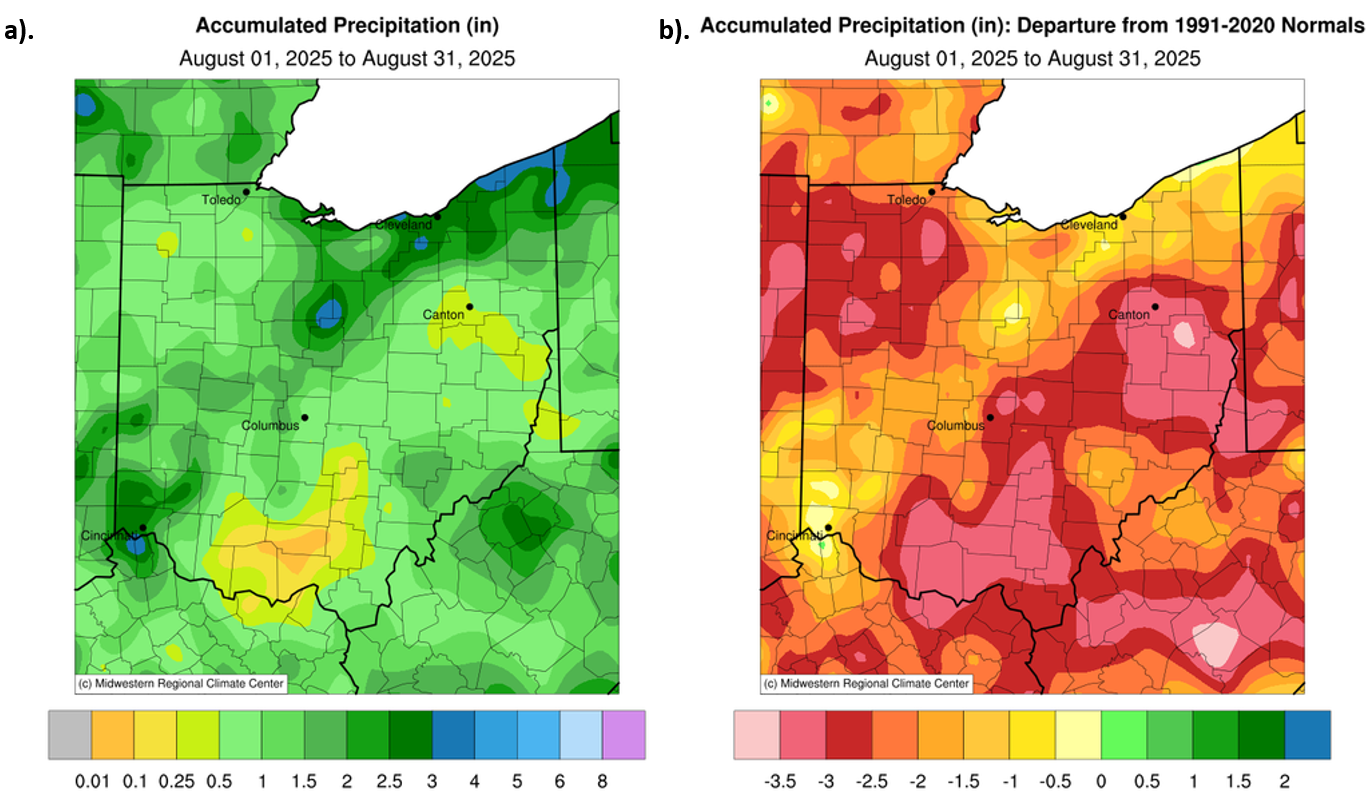 Maps of precipitation in Ohio
